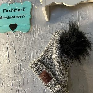 Love your Melon knit Pom Pom hat and matching infinity scarf